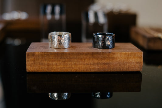 Sterling Silver Hammered Ring
