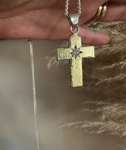 Sand casted Cross - The Sacred Heart