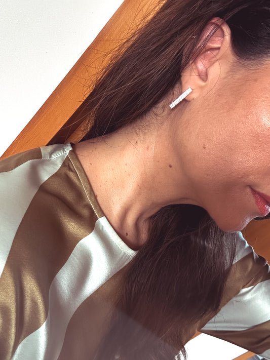 Sterling Silver Sapphire Earrings