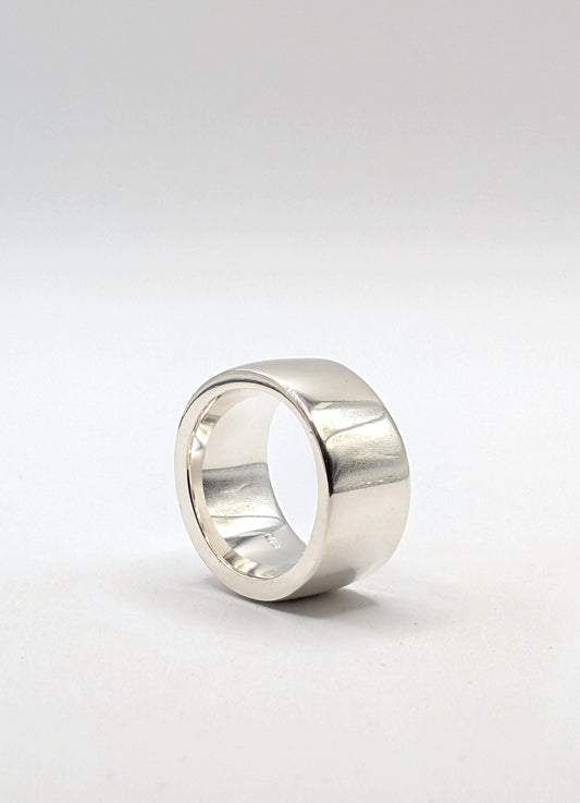Sterling Silver Ring . Mirror Finish